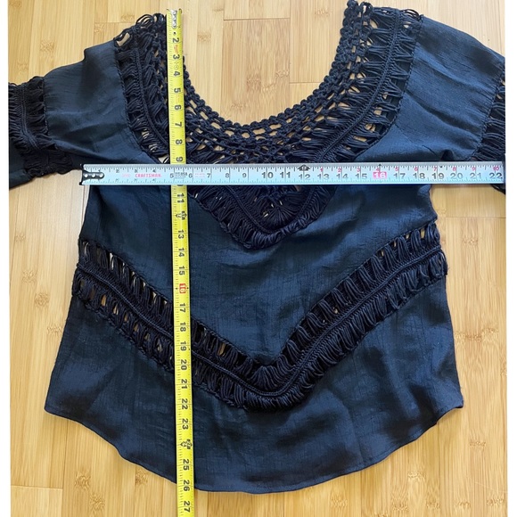 Black BOHO Blouse - Picture 4 of 4